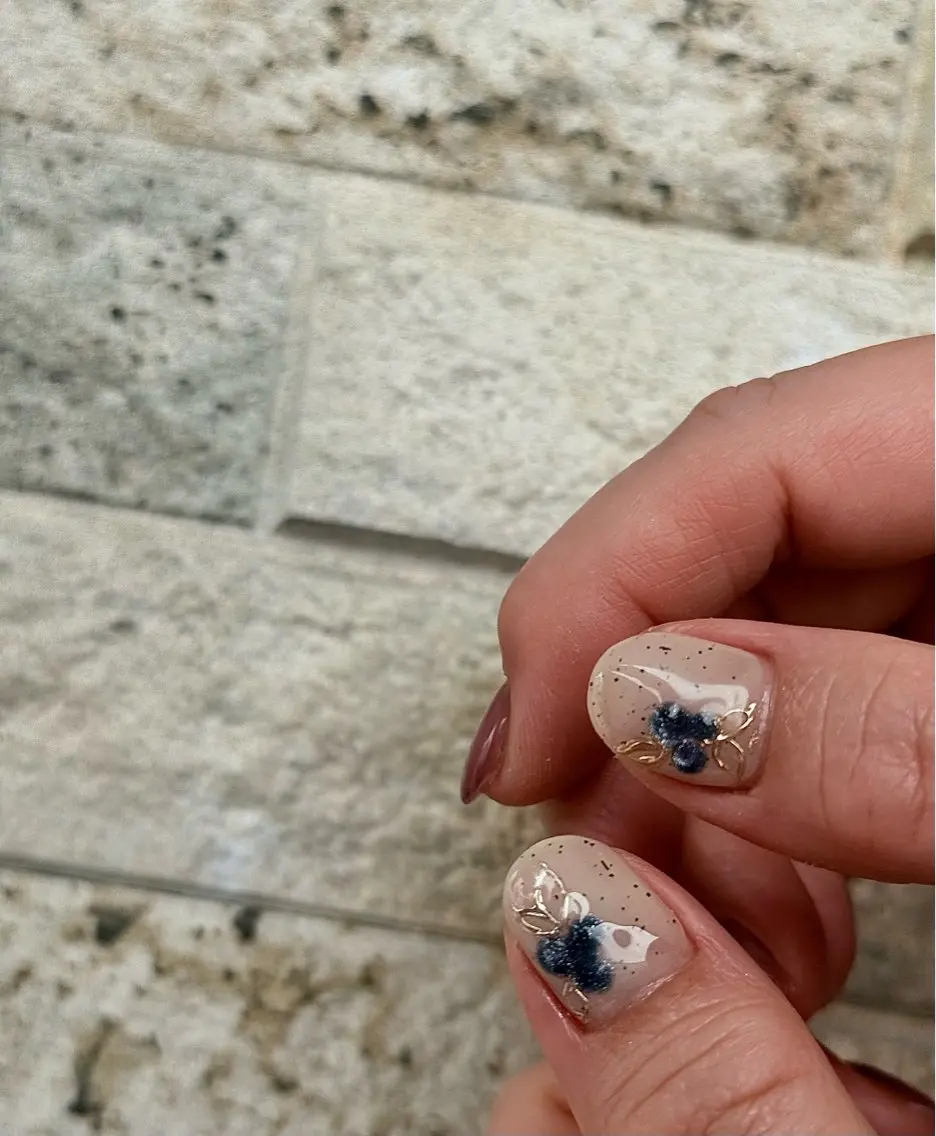 ネイル ブルー colza nail salonのネイルデザイン
