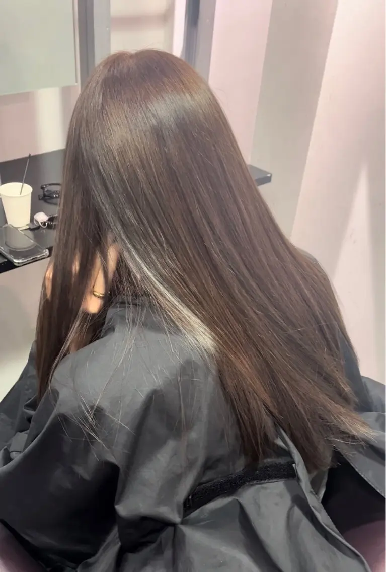 ロング カラー こまつ まりやのヘアスタイル