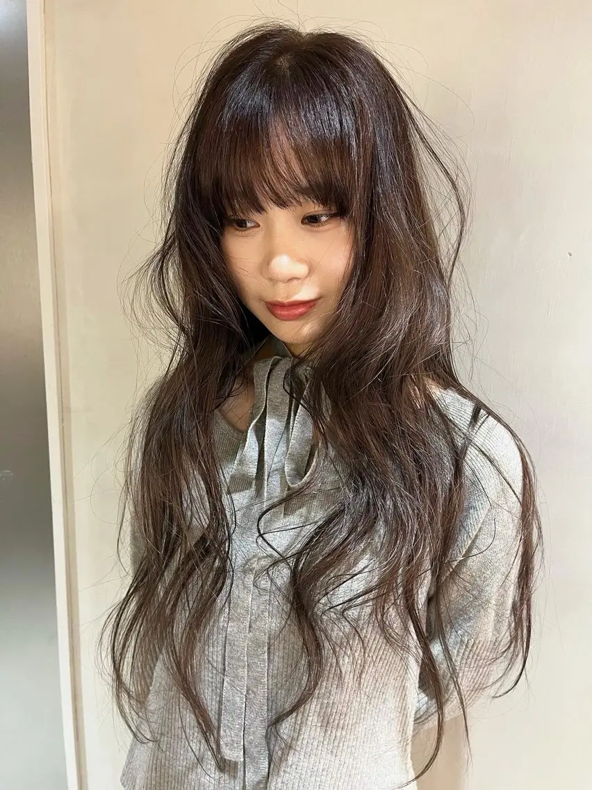 ロング カラー ヘアカラー fev Rionのヘアスタイル