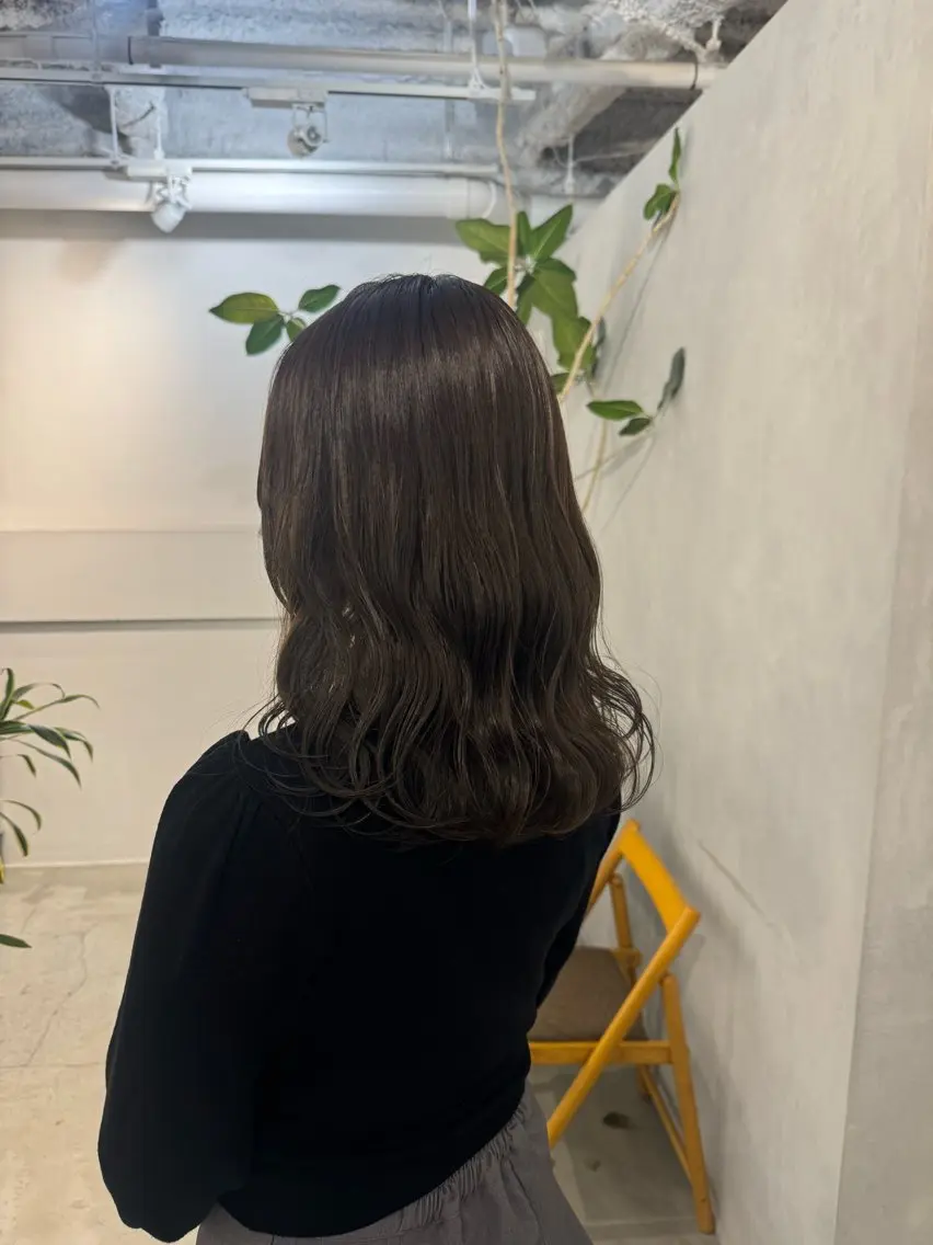 セミロング カット ヘアセット 新宿/顔周りカット +レイヤー＝しずく♩のヘアスタイル