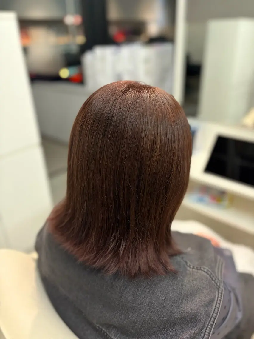 カラー ブラウンカラー レッドカラー 【Pyxis】 増渕花音のヘアスタイル