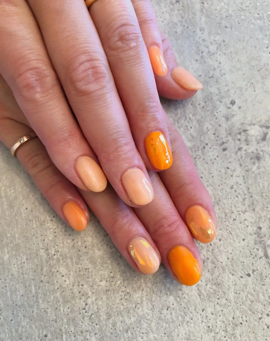 ネイル オレンジ Bijou💎✨ Reiのネイルデザイン