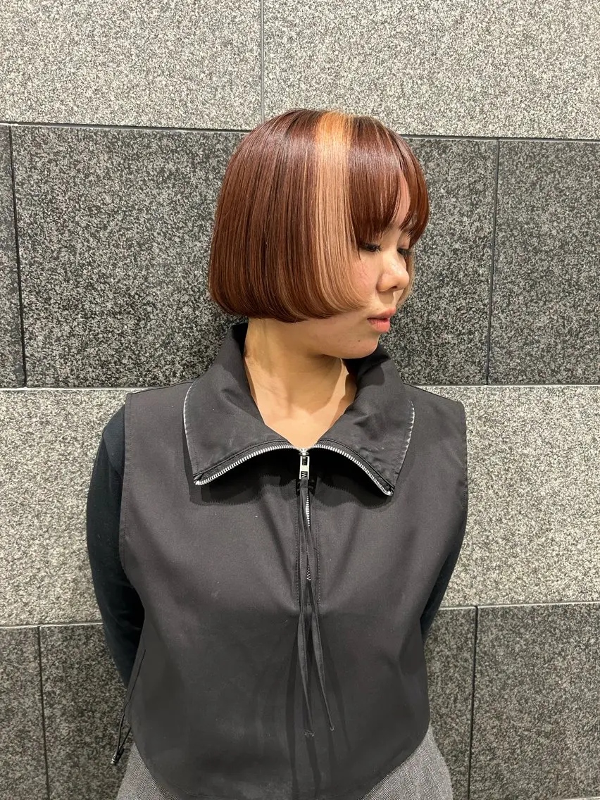 ミディアム 顔周りカット morio コトミのヘアスタイル