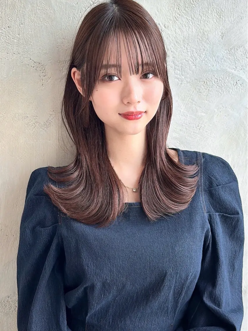 新規💟前髪顔周りカット＋うる艶カラー＋極上トリートメント💟 9086の写真