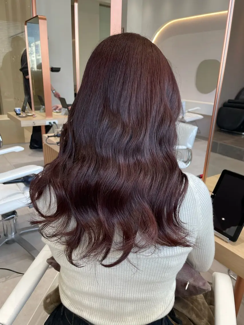 セミロング カラー ダブルカラー ラベンダーカラー ピンクカラー ピンクラベンダー 艶髪専門美容師 梅村晋平のヘアスタイル