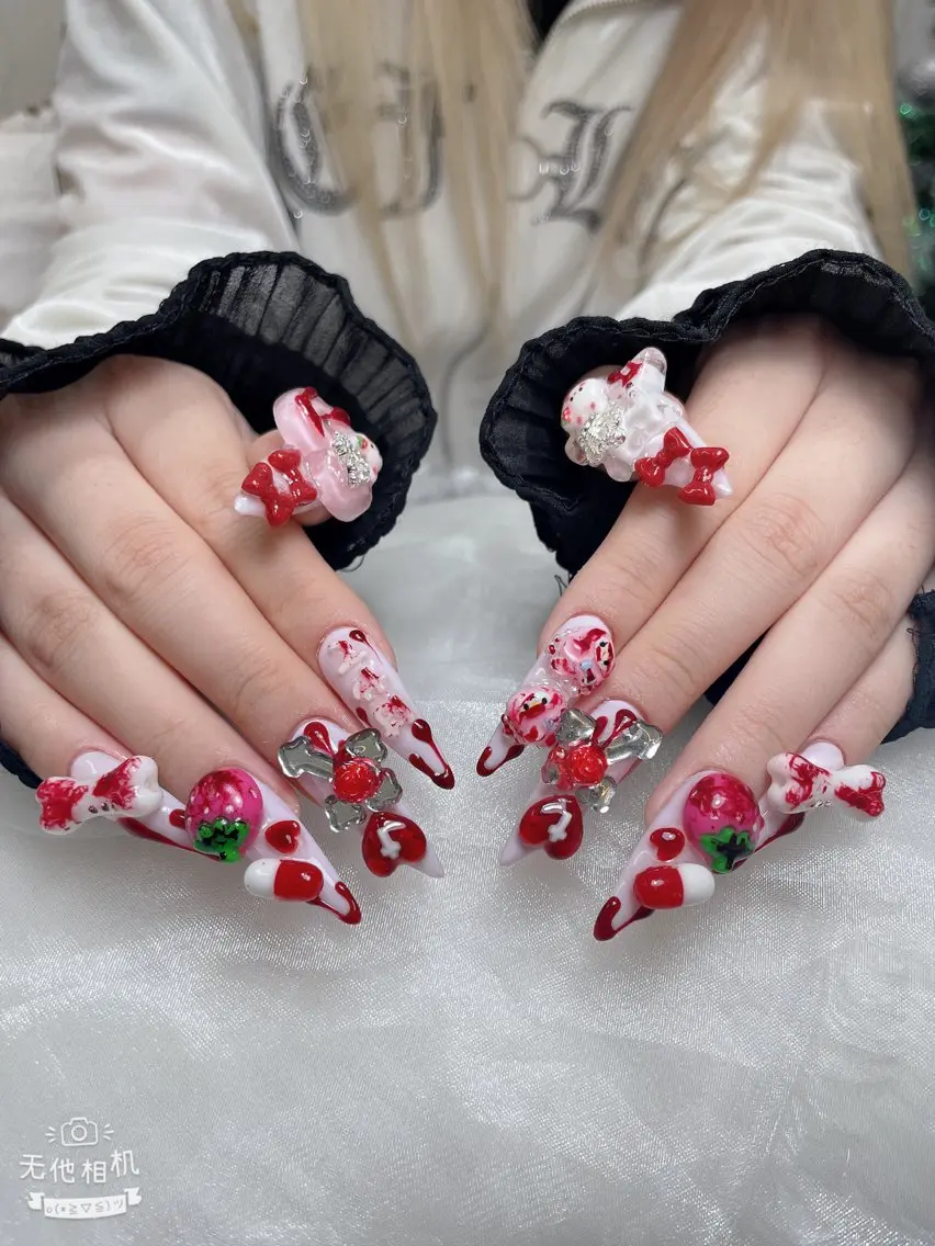 ネイル 成人式 ジェルネイル ネイルチップ ハンドネイル MoMoA Nail ネイル長さ出し専門店のネイルデザイン