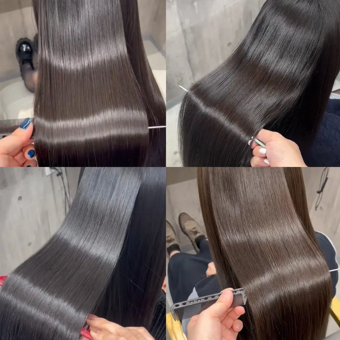 ロング カット ヘアカラー 縮毛矯正 トリートメント 髪質改善×美髪矯正 艶髪カラー 阪口のヘアスタイル