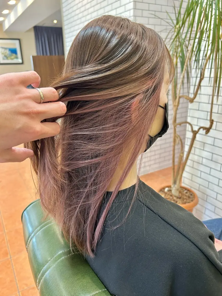 ロング カラー ヘアカラー トリートメント 石井 佑樹のヘアスタイル