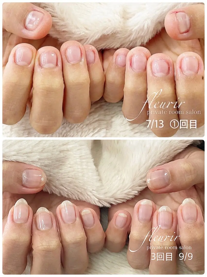 ネイル 卒業式 ハンドネイル フルリール 【プライベートサロンのネイルデザイン