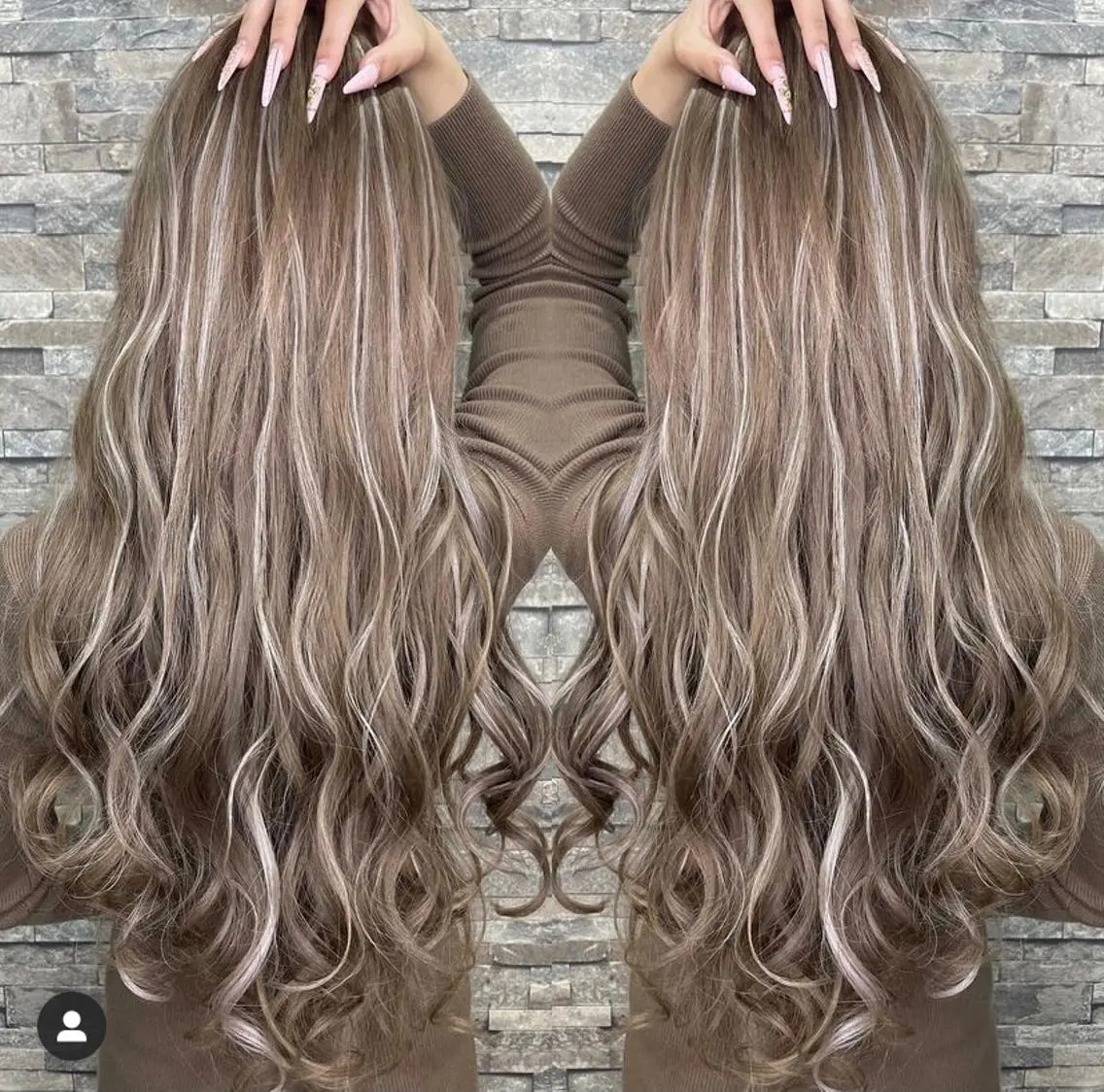 🔴胸下🌈最高級シールエクステ80本＋カラー＋トリートメント＋エクステカット🌈 【1本200円ヘアティンセルも⭕️】の写真