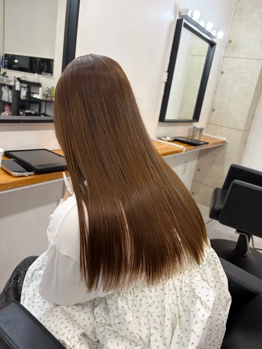 ミディアム カラー ベージュカラー ブリーチ有無Wカラー メンズパーマ大成のヘアスタイル