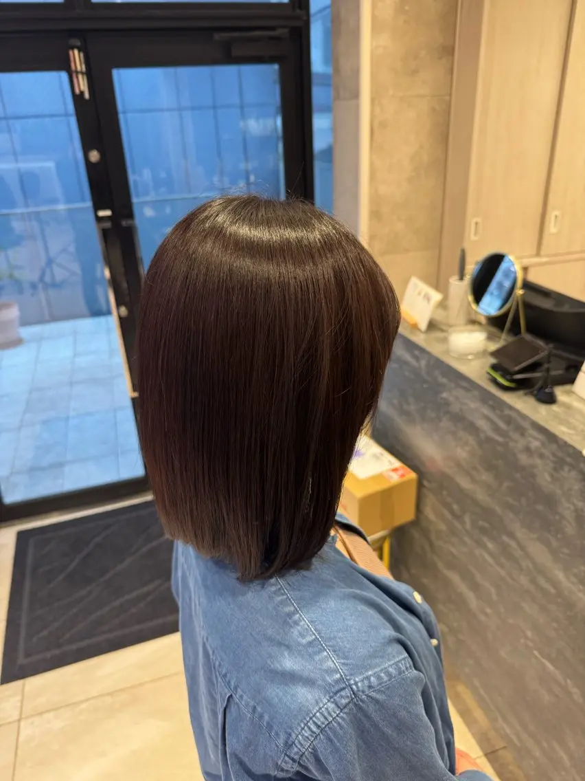 ミディアム 門谷 百恵のヘアスタイル