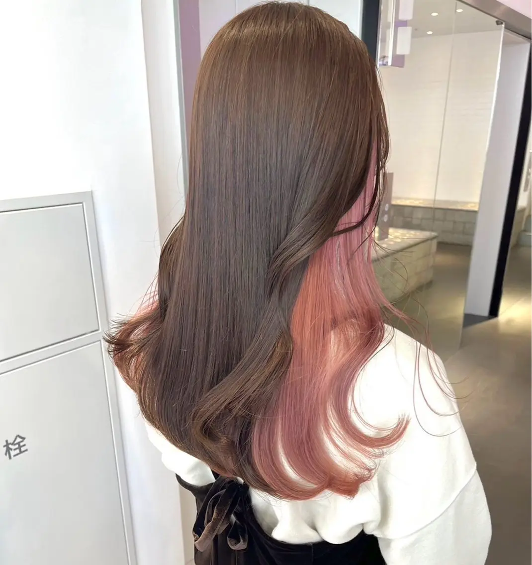 ロング カラー ヘアアレンジ カット ヘアカラー トリートメント 垢抜けボブ×透明 感カラーリクト💥のヘアスタイル