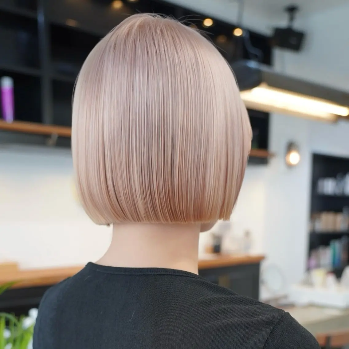 ショート ヘアカラー トリートメント ボブ／アンニュイ 🌷しだひめな🌷のヘアスタイル