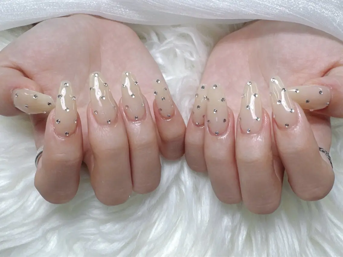 ネイル フレンチネイル グラデーション 韓国ネイル マグネットネイル ミラーネイル ハンドネイル ハンドケア Hara Nail 【持ち込みOK】のネイルデザイン