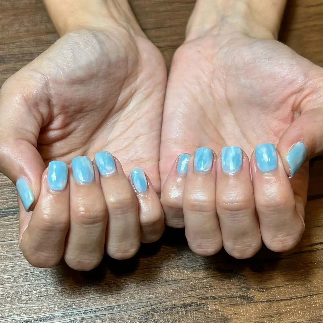ネイル クリアネイル 大理石ネイル(マーブル) オフのみ(ネイル) HENRIETTA NAILSALONのネイルデザイン
