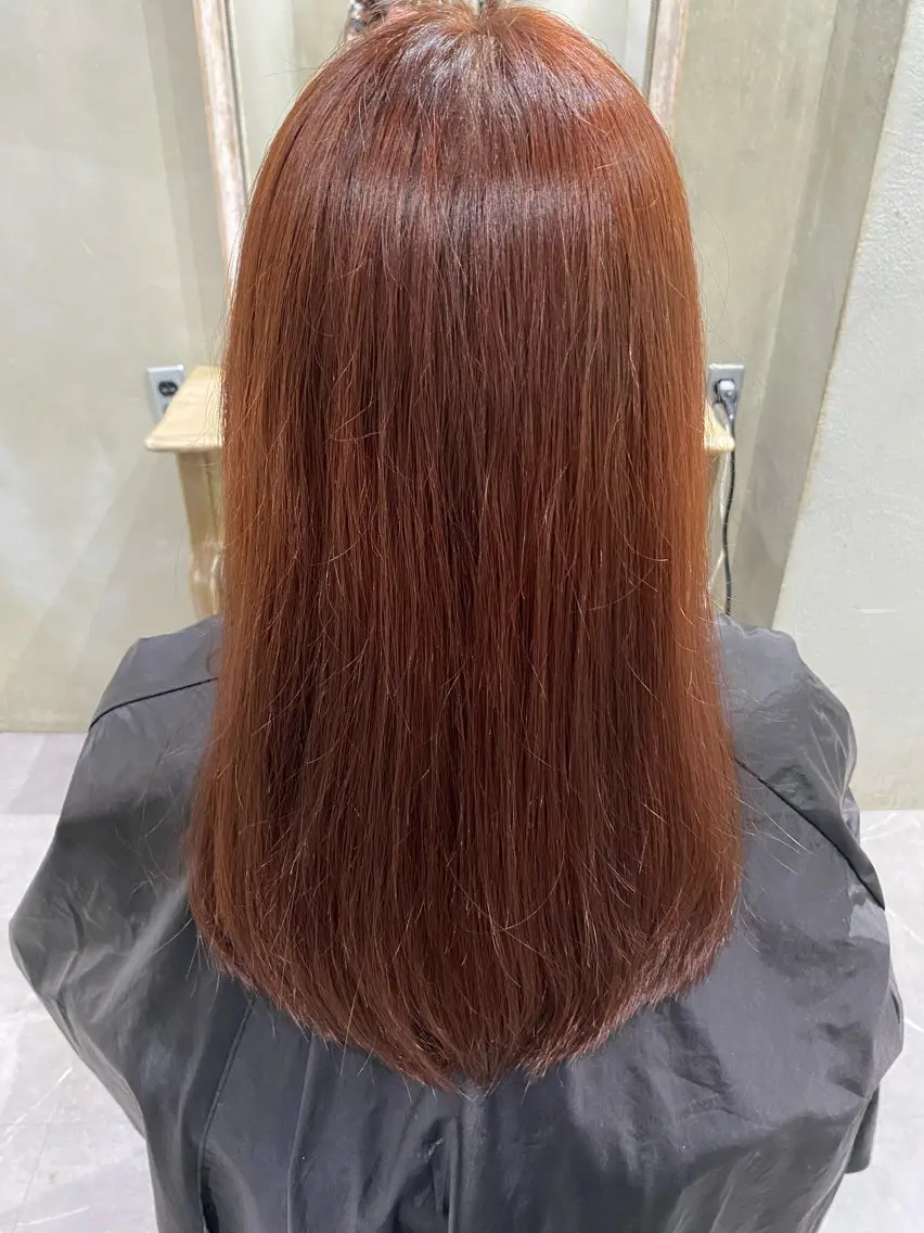 ロング カラー ピンクカラー ヘアカラー 加藤 天真のヘアスタイル