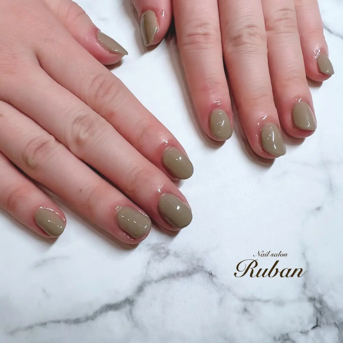 ネイル ワンカラーネイル シンプルネイル Nail salon Rubanのネイルデザイン