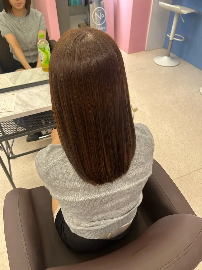 ミディアム ヘアカラー 相武 花のヘアスタイル