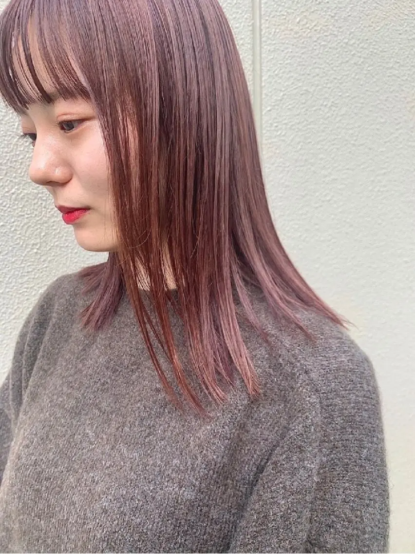 ミディアム カラー カット ヘアカラー トリートメント SATO｜ReFa 認定サロン 西荻窪のヘアスタイル