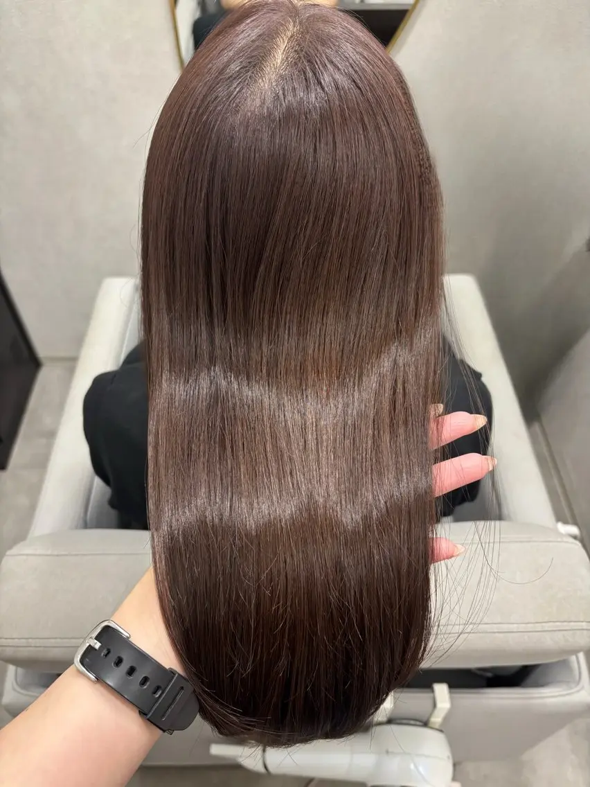 ロング 水島 悠香子のヘアスタイル