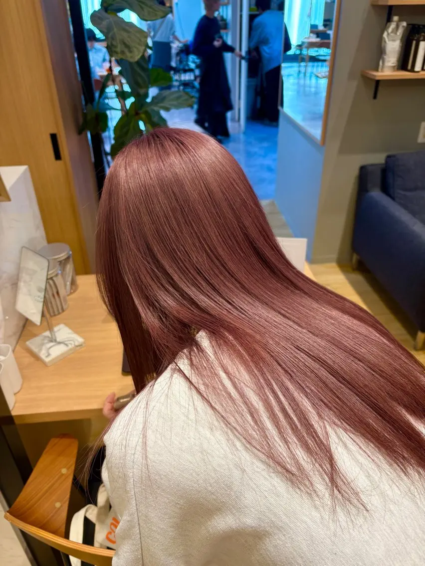 【人気No.1🥇】 イルミナカラー使用で作る暖色カラー🍓🍫の写真