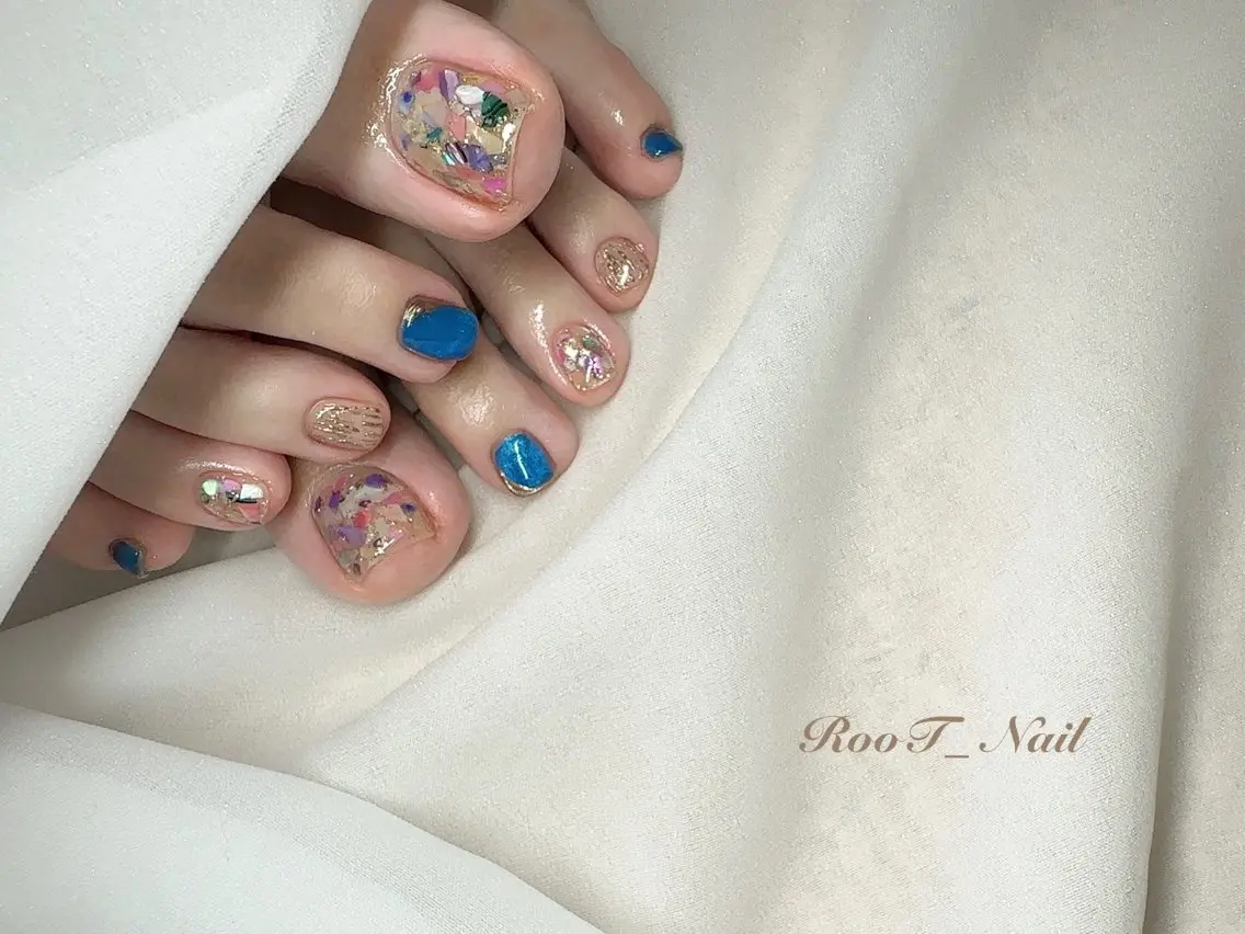 ネイル フットネイル フットネイル RooT Nailのネイルデザイン