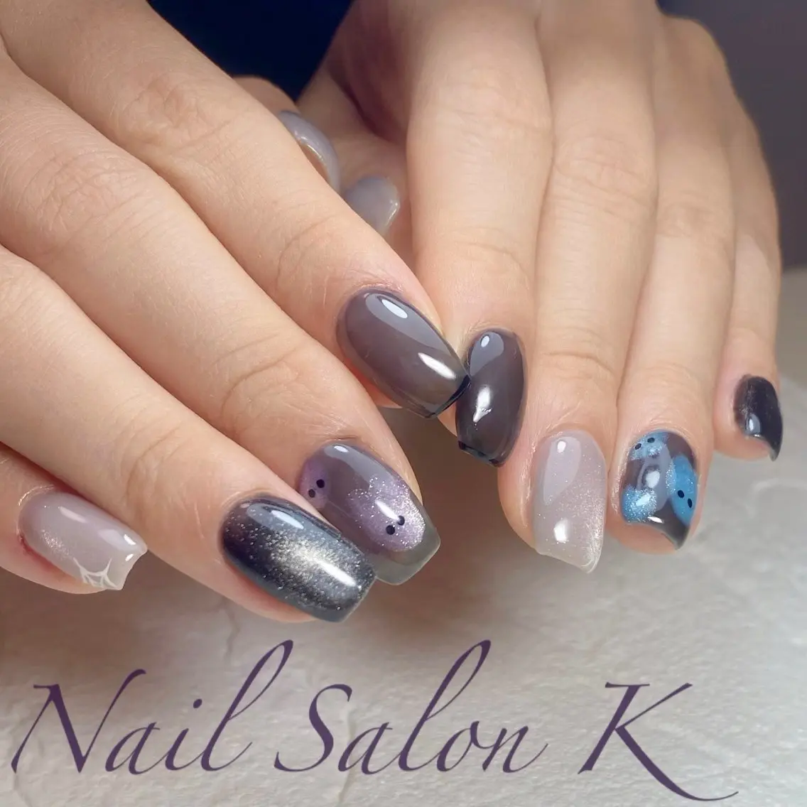 ネイル フレンチネイル ハロウィン ハンドネイル Nail Salon K 🧸美爪育成のネイルデザイン