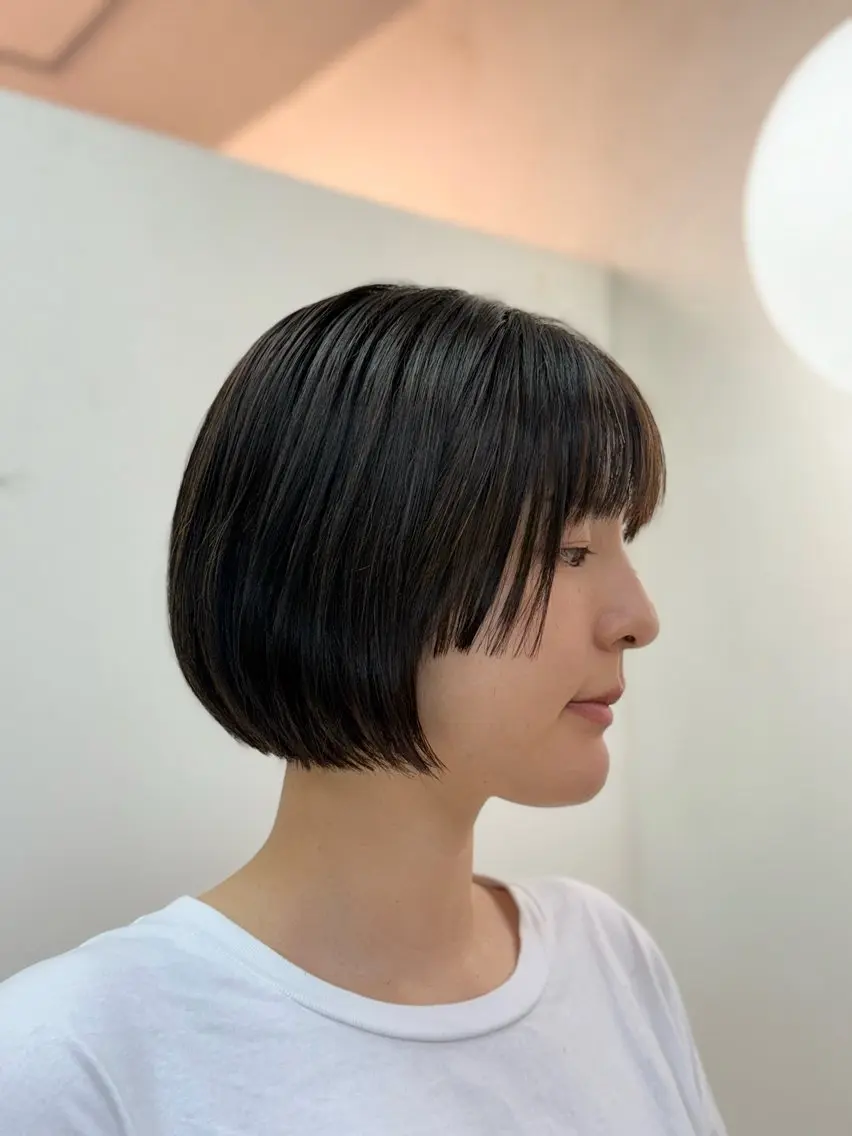 ショート 丸みショート ボブ レイヤーカット ショートヘア 冨田 豊のヘアスタイル