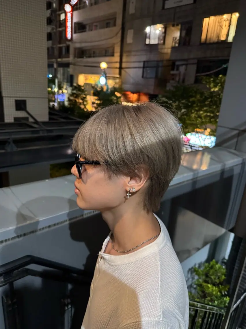 カラー メンズ カット ヘアカラー トリートメント 河野 悠のヘアスタイル
