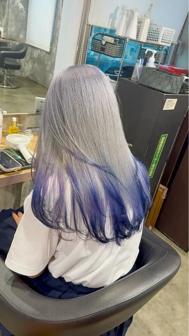 ロング カラー パーマ ヘアアレンジ グラデーションカラー カット ヘアカラー トリートメント ヘッドスパ ヘアセット 💎韓国/ レイヤー カット/ 暖色🫧のヘアスタイル