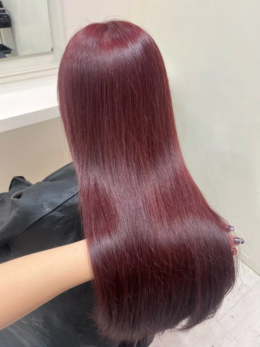 カラー 🍒ブリーチなし🍒 暖色🍒YUUNAのヘアスタイル