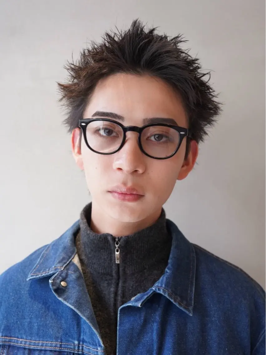 ショート パーマ メンズ カット トリートメント ヘアセット 豊崎 佑輔のヘアスタイル