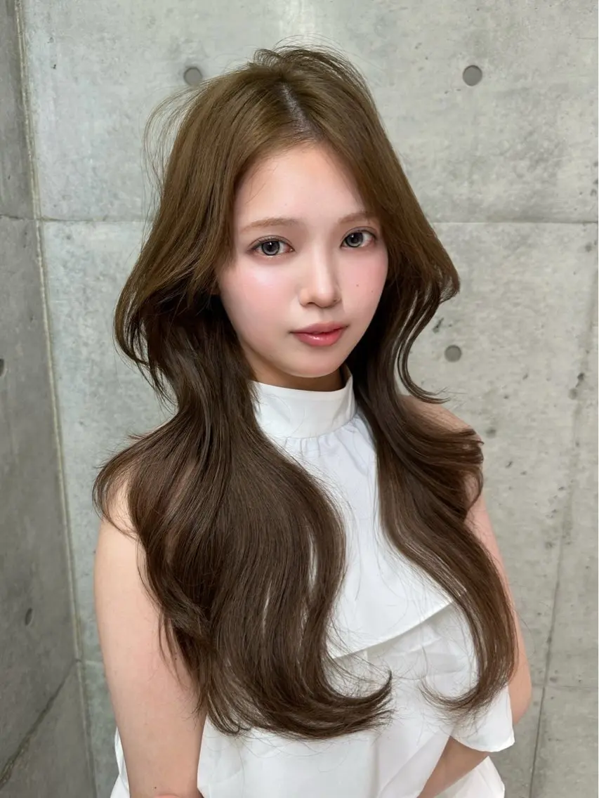 ロング カラー カット ヘアカラー トリートメント 《髪質改善✖️オリー ブ🧸》小嶋拓也のヘアスタイル