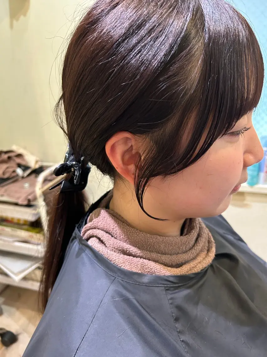ロング ヘアアレンジ ケアカラー 久木原 ゆりのヘアスタイル
