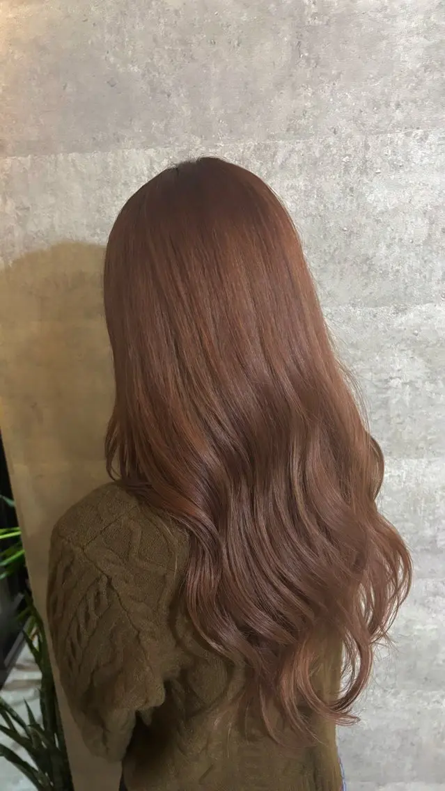 ロング ヘアカラー 🐘おおうちみお🐘 /🍎暖色カラー🌸のヘアスタイル