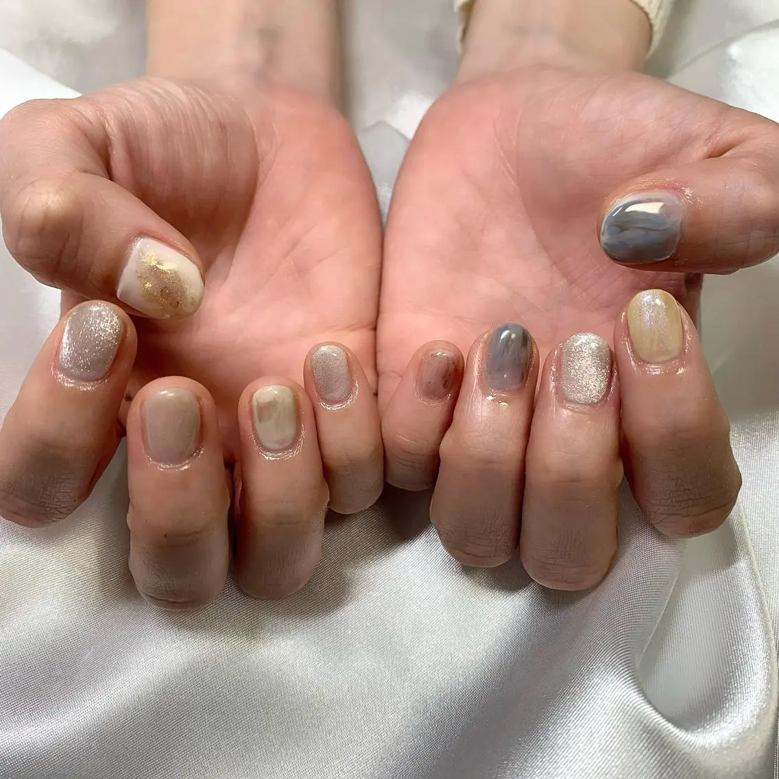 ネイル ニュアンスネイル Lucid Fleur Amiのネイルデザイン