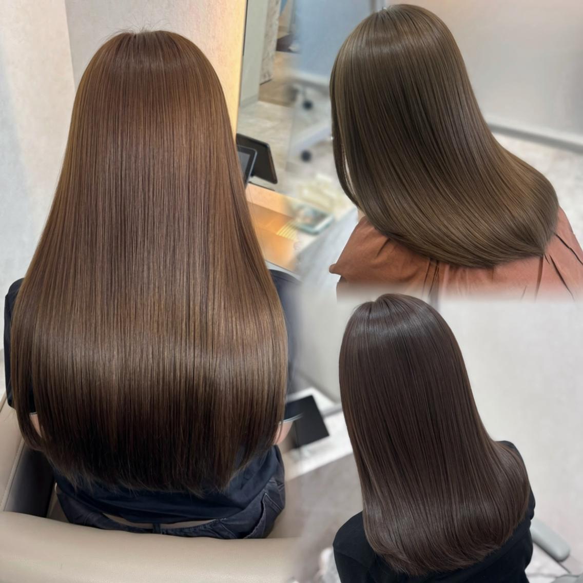 ロング カット 縮毛矯正 トリートメント Zina S sakiのヘアスタイル