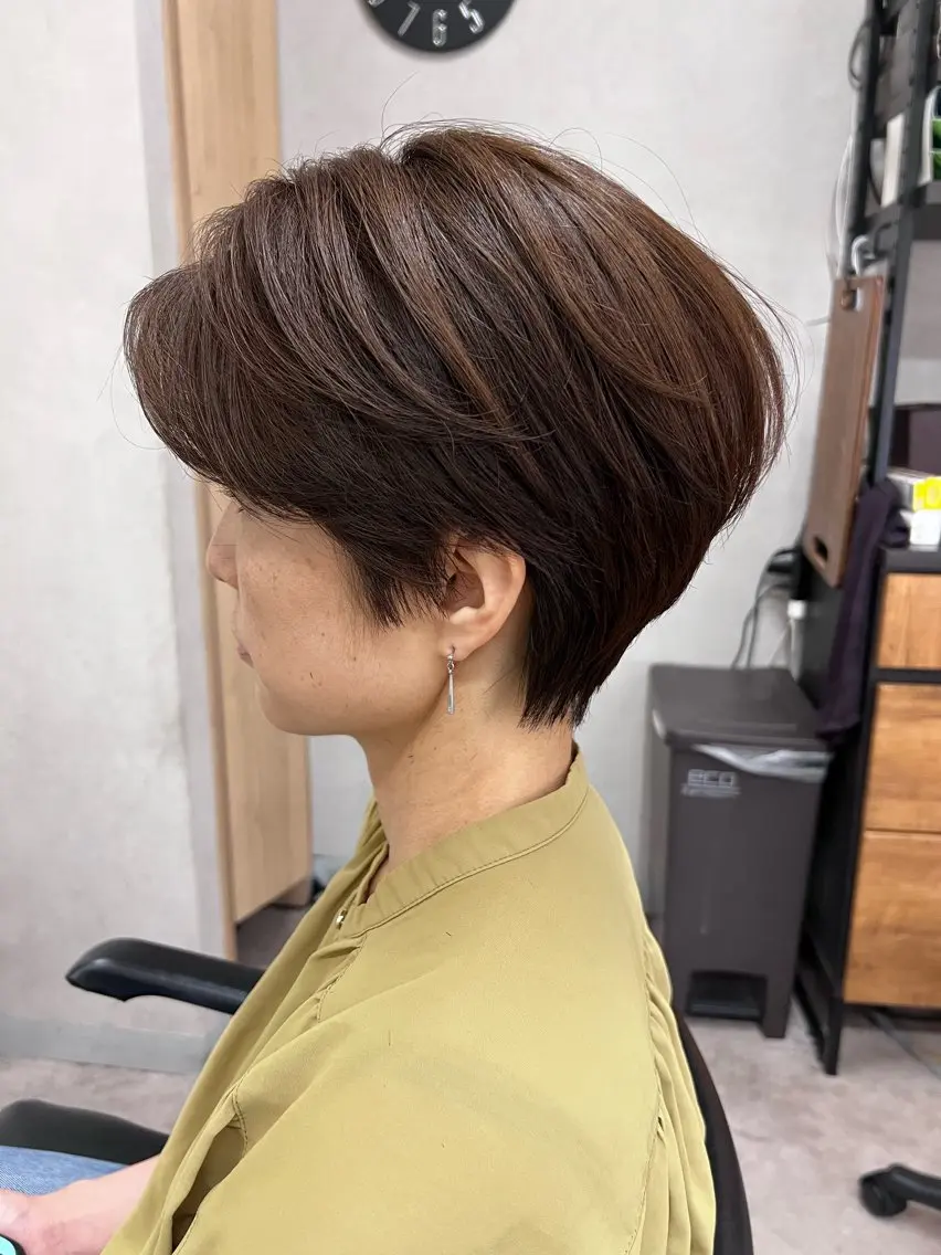 ショート カラー ハンサムショート ショートヘア カット ヘアカラー トリートメント 美髪・メンズ特化 フリーランスのヘアスタイル