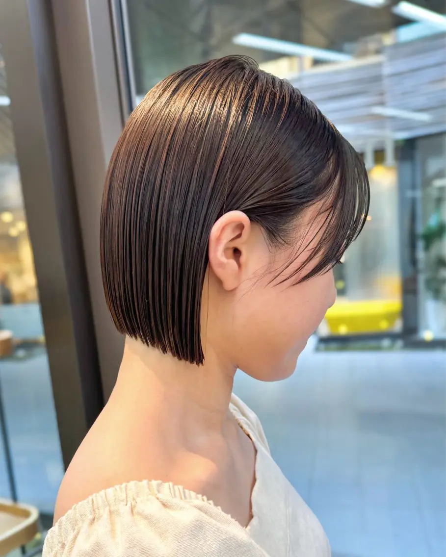 ショート パーマ ボブ 縮毛矯正 カット 縮毛矯正 トリートメント ボブ/ショート /パーマ/shinのヘアスタイル