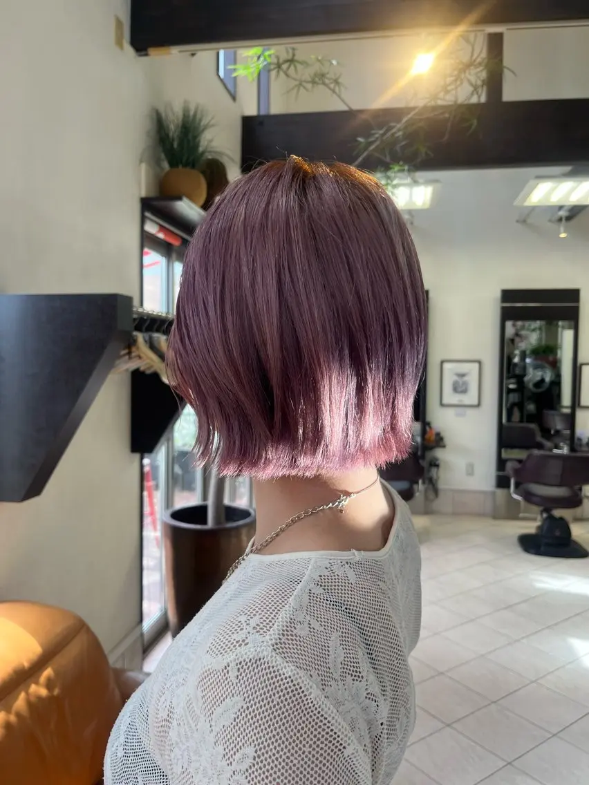 ミディアム カラー 矢嶋 美佑のヘアスタイル
