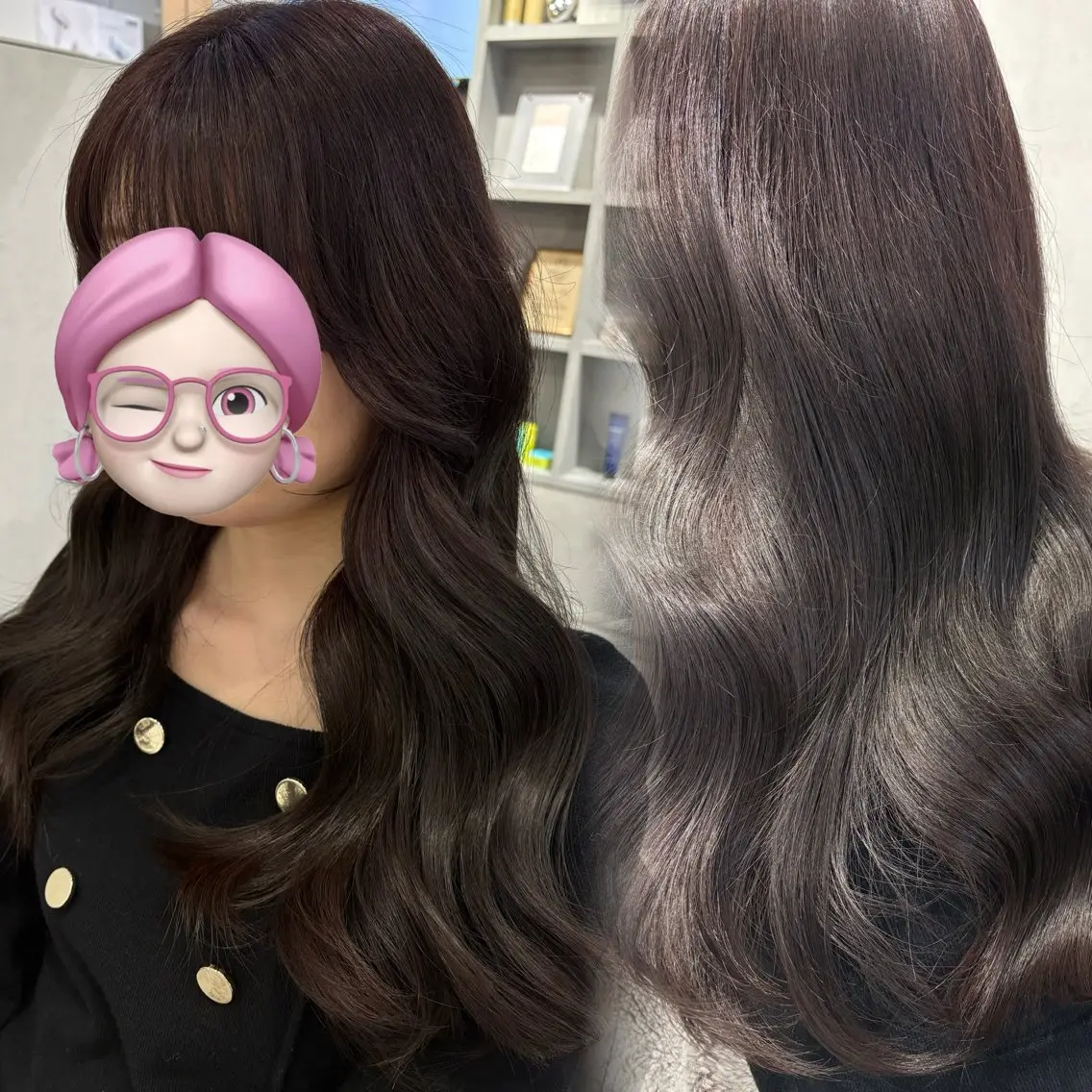 ロング カラー ヘアアレンジ 透明感カラー 韓国透明感🇰🇷 SAKURAのヘアスタイル
