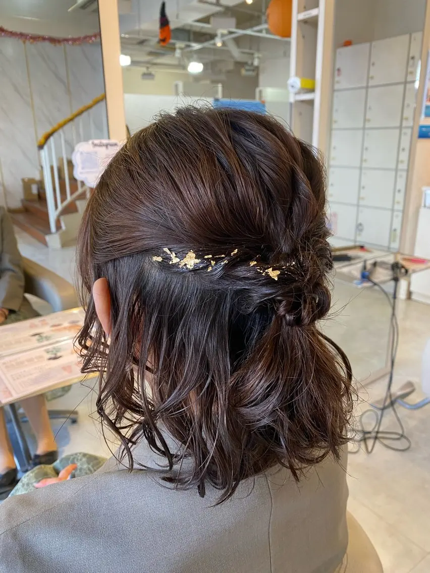 ヘアアレンジ ヘアセット 岡田 奈々のヘアスタイル