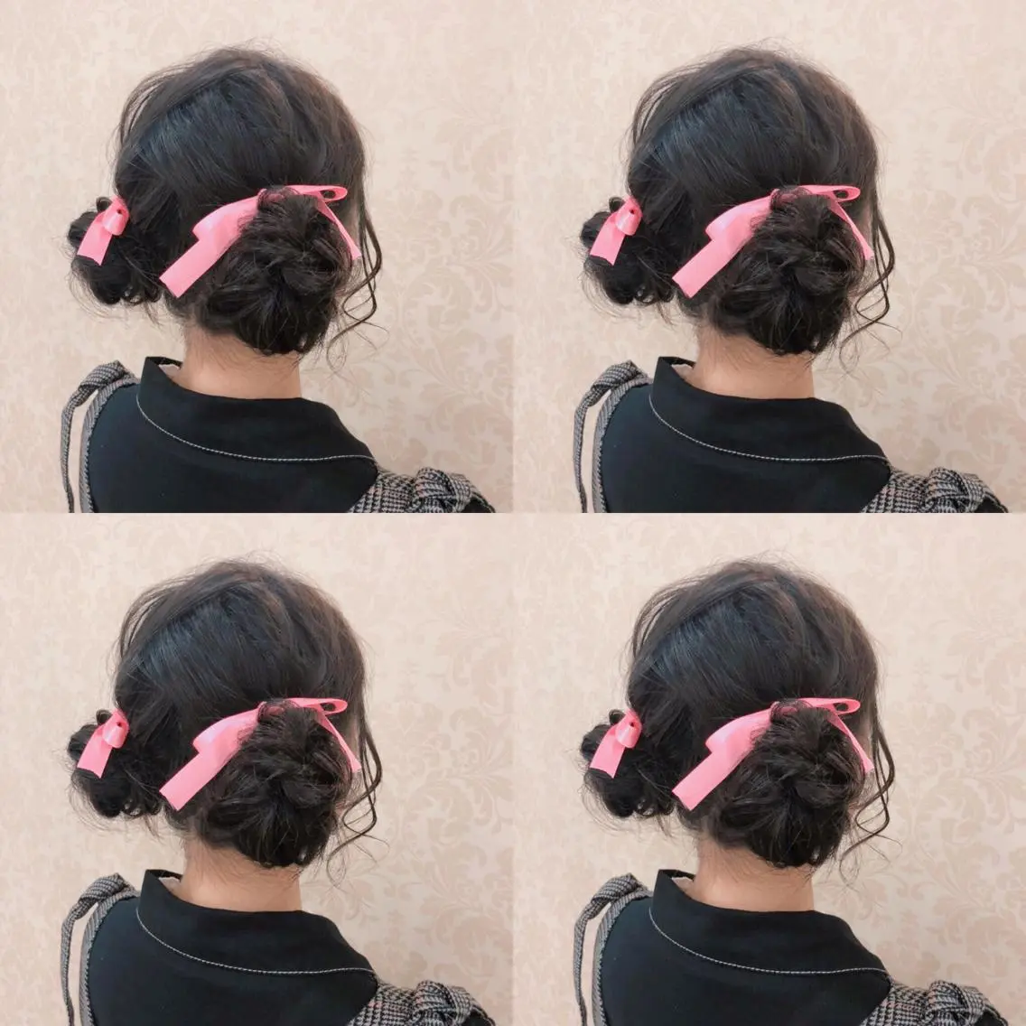 ミディアム ヘアアレンジ お団子ヘア ヘアセット 🌷MAYU 🌷のヘアスタイル