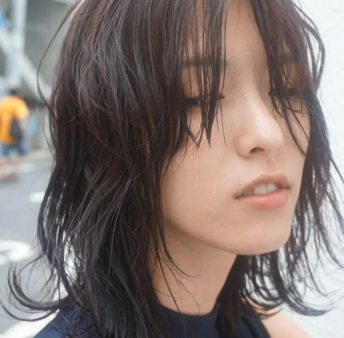 ミディアム パーマ ハイライト 似合わせカット ✨落ち着いた接客 💡高橋優也💡のヘアスタイル