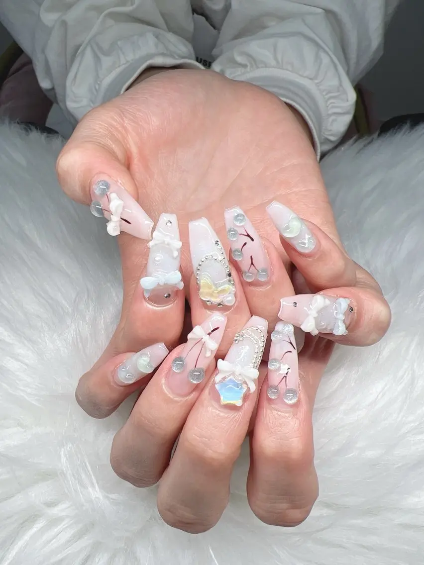 ネイル ハンドネイル Lee Nails チップ長さだし専門店のネイルデザイン