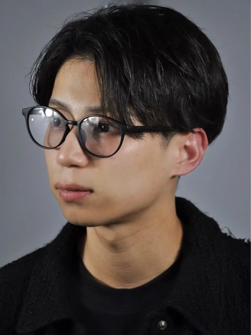 ミディアム 千葉 翔太のヘアスタイル
