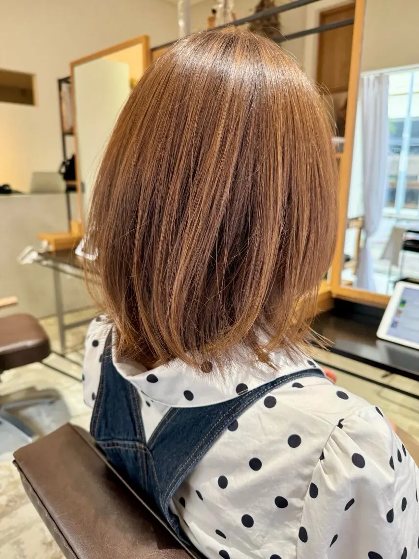 カラー全体染め/白髪染めも可⭐️の写真