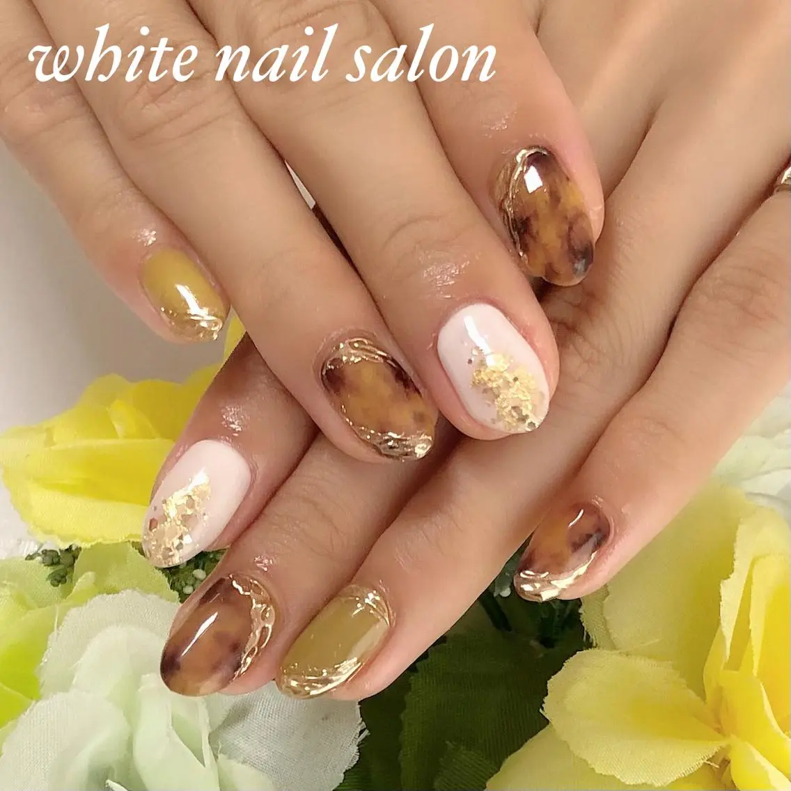 ネイル アートネイル フレンチネイル ジェルネイル ハードジェル 持ち込み ハンドネイル white nail salonのネイルデザイン