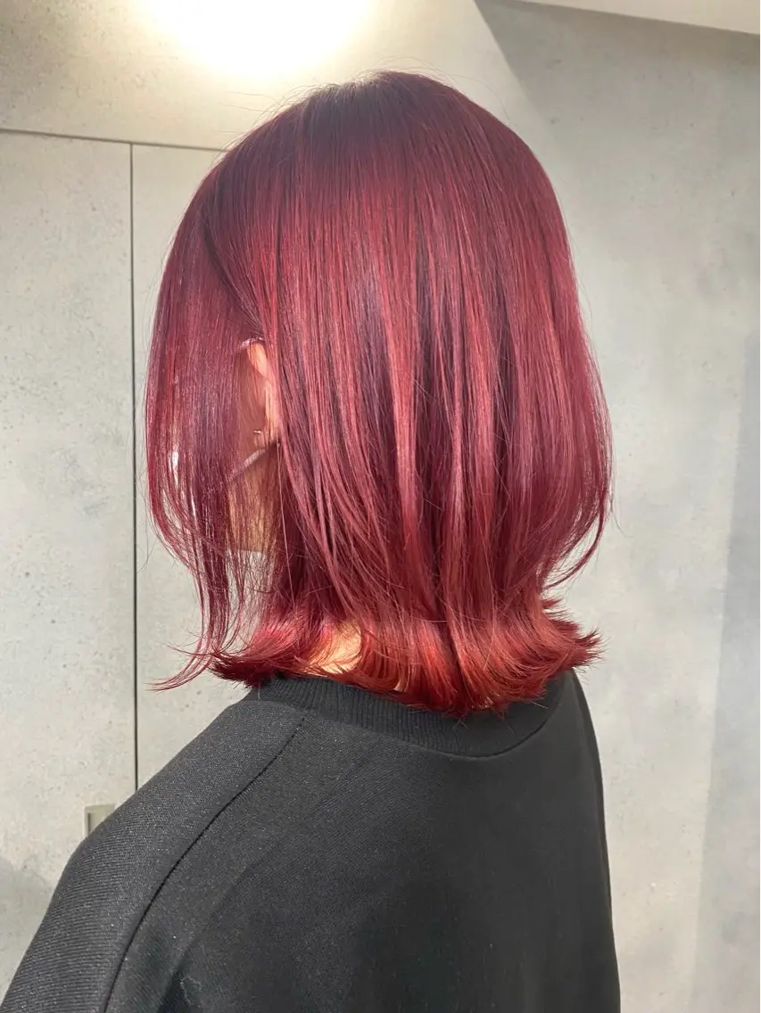 ショート カラー ボブレイヤー ボブ レイヤーカット ウルフカット カット ヘアカラー トリートメント 艶髪/ショート/ ボブ/なつきのヘアスタイル